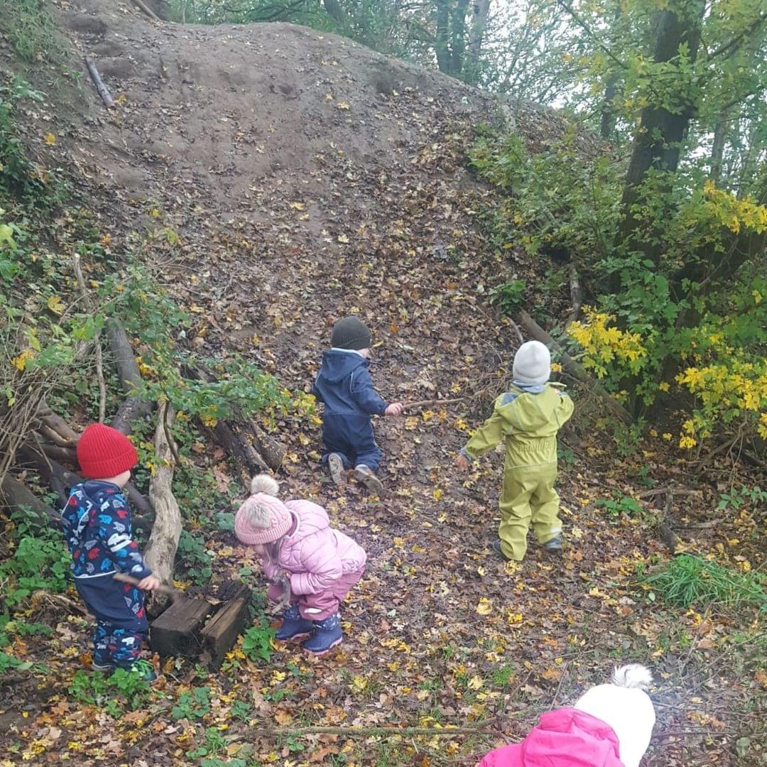 Foto von Kindern im Wald